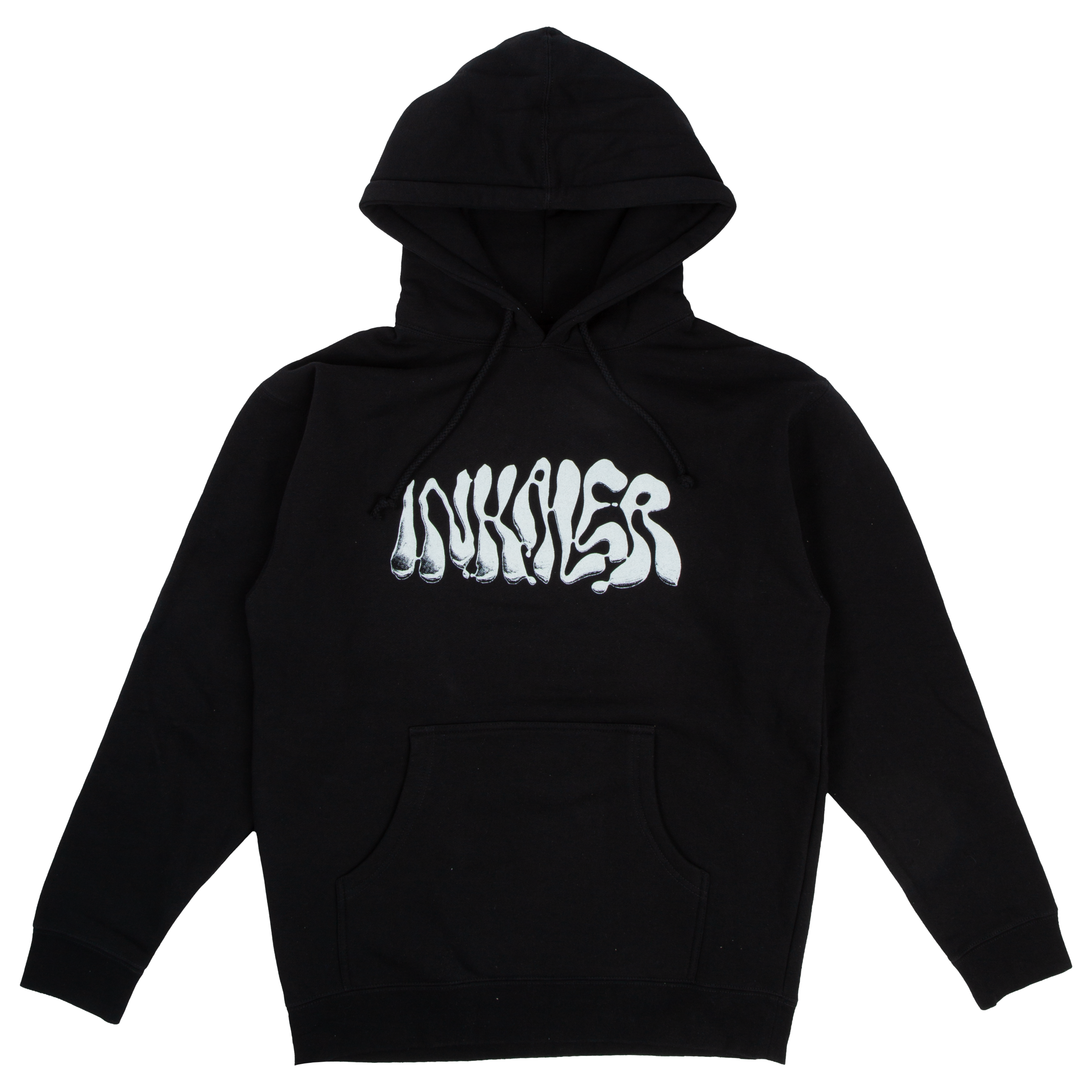 Black Chrome Logo Hoodie – Inhaler Official US Store