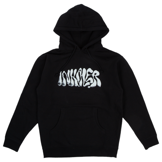Black Chrome Logo Hoodie
