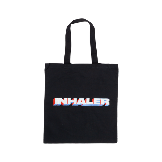 Black Tricolor Logo Tote